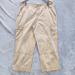 Ralph Lauren Jeans Co Womens Y2K Utility Cargo Capri Pants Size 14 Gorpcore